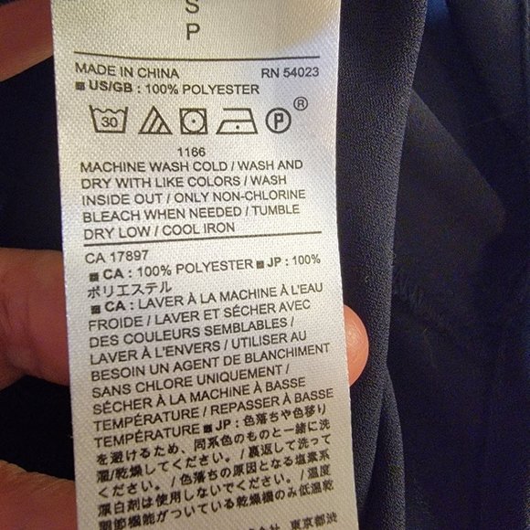 Banana Republic Blue Top Striped Button Down Shirt SP - Picture 6 of 10